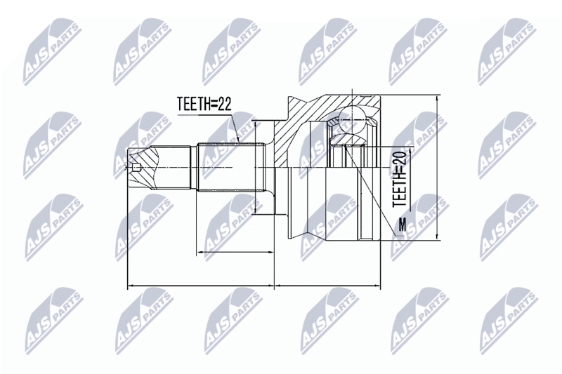 Gelenksatz, Antriebswelle NTY NPZ-FT-036