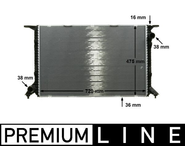 Kühler, Motorkühlung MAHLE CR1132000P