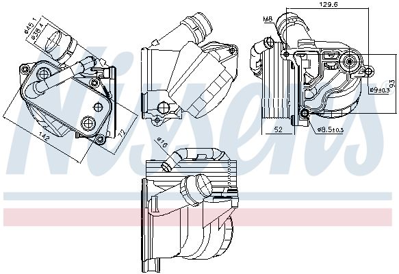 Ölkühler, Motoröl NISSENS 91322
