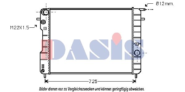 Kühler, Motorkühlung AKS DASIS 150044N
