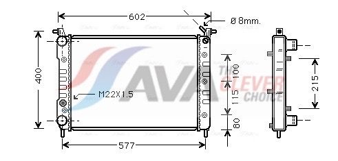 Kühler, Motorkühlung AVA QUALITY COOLING FTA2232