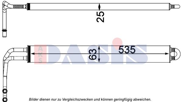Ölkühler, Lenkung AKS DASIS 056041N