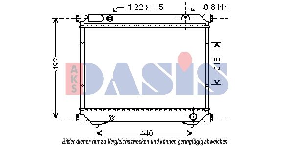 Kühler, Motorkühlung AKS DASIS 320370N