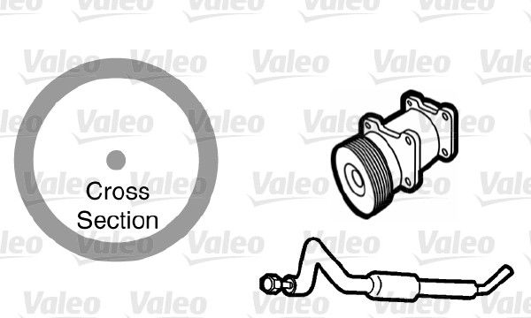 Dichtung, Kühlmittelrohrleitung VALEO 509763