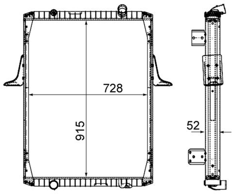 Kühler, Motorkühlung MAHLE CR2090000P