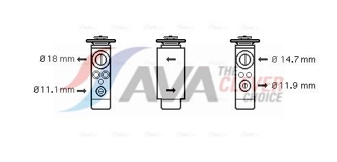 Expansionsventil, Klimaanlage AVA QUALITY COOLING FD1380