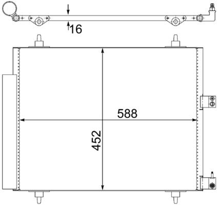 Kondensator, Klimaanlage MAHLE AC515000S
