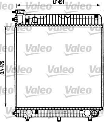 Kühler, Motorkühlung VALEO 730883