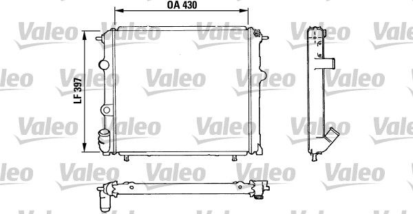 Kühler, Motorkühlung VALEO 810912