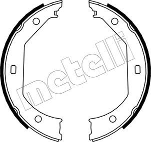 Bremsbackensatz, Feststellbremse METELLI 53-0017