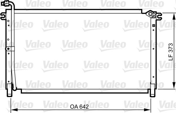 Kondensator, Klimaanlage VALEO 814284