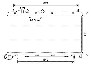 Kühler, Motorkühlung AVA QUALITY COOLING su2105