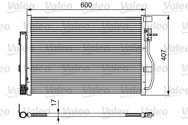 Kondensator, Klimaanlage VALEO 814478