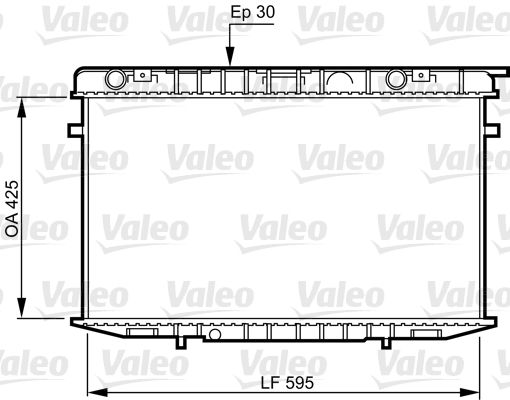 Kühler, Motorkühlung VALEO 731236