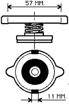Verschlussdeckel, Kühler MAHLE CRB25000S