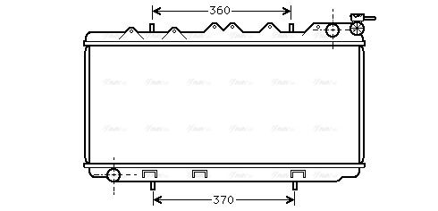 Kühler, Motorkühlung AVA QUALITY COOLING dn2114