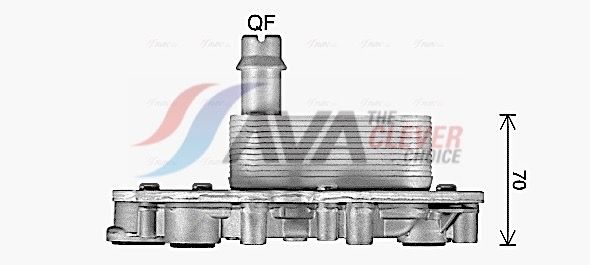 Ölkühler, Motoröl AVA QUALITY COOLING OL3742H