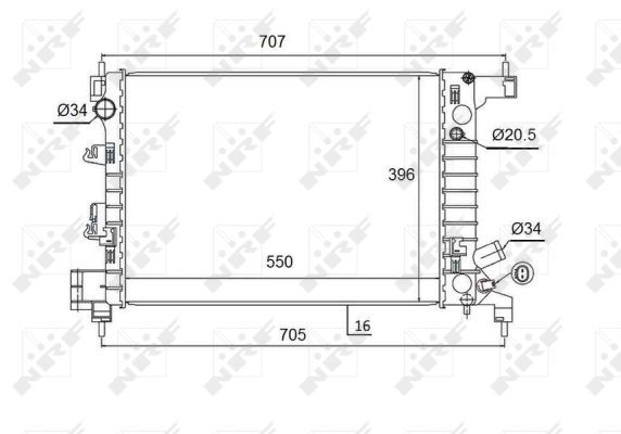 Kühler, Motorkühlung NRF 58504