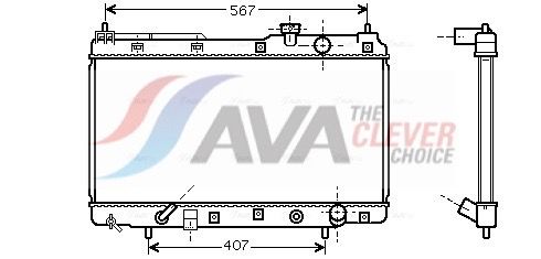 Kühler, Motorkühlung AVA QUALITY COOLING HD2104