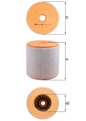 Luftfilter MAHLE LX4961