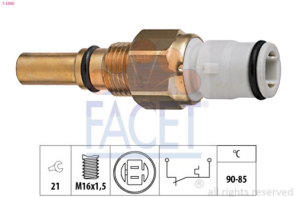 Temperaturschalter Kühlerlüfter FACET 7.5090
