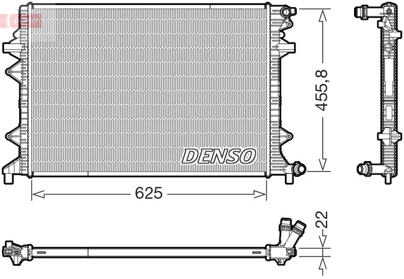 Kühler, Motorkühlung DENSO DRM32066