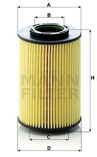 Oljefilter MANN-FILTER HU 822/5 x