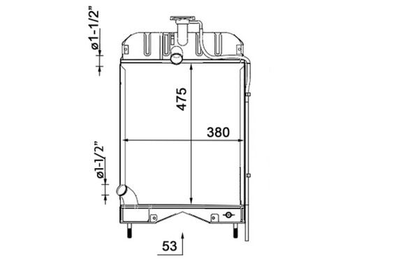 Kühler, Motorkühlung MAHLE CR2329000S