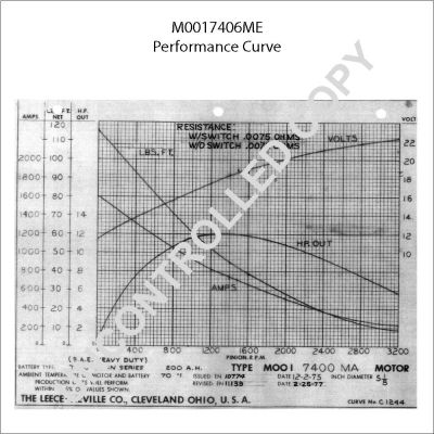 Starter PRESTOLITE ELECTRIC M0017406ME
