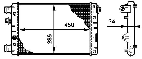 Kühler, Motorkühlung MAHLE CR632000S