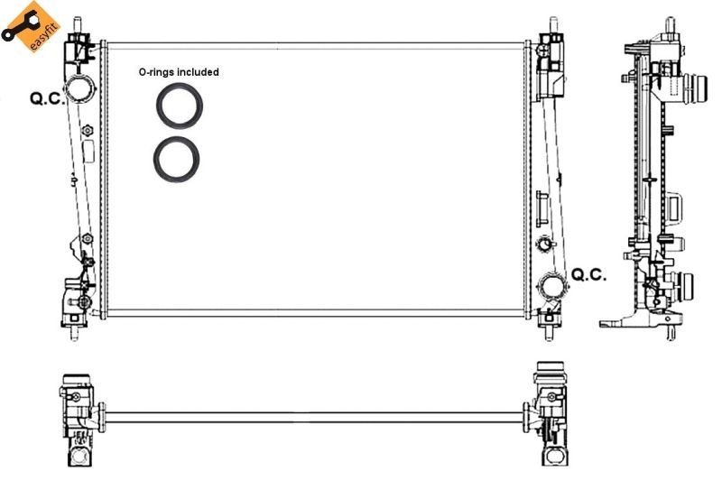 Kühler, Motorkühlung NRF 53017