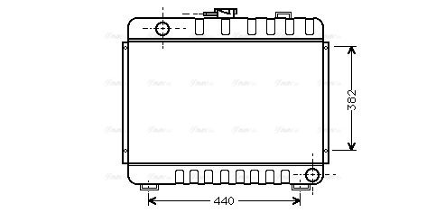 Kühler, Motorkühlung AVA QUALITY COOLING ms2045