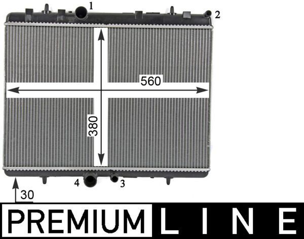 Kühler, Motorkühlung MAHLE CR32000P