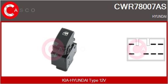 Schalter Fensterheber Casco CWR78007AS