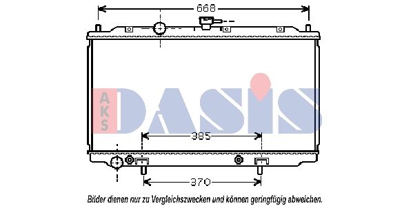 Kühler, Motorkühlung AKS DASIS 070087N