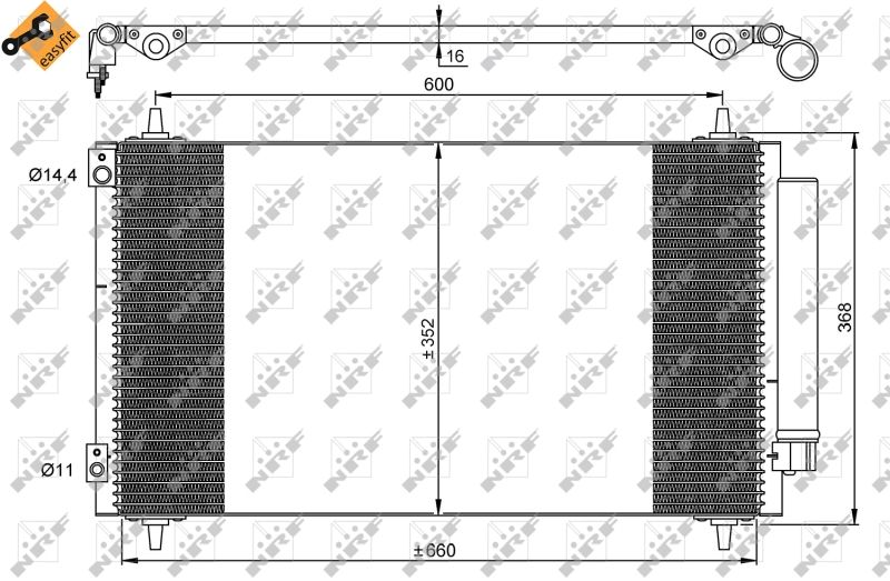 Kondensator, Klimaanlage NRF 35935