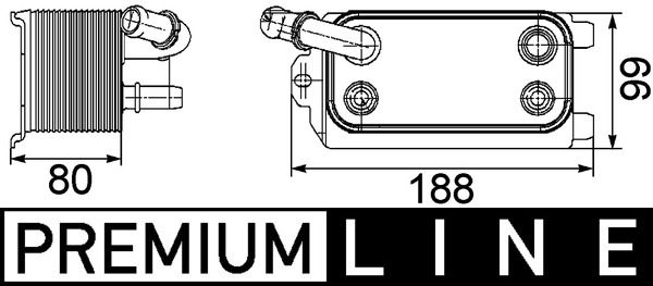 Ölkühler, Automatikgetriebe MAHLE CLC72000P