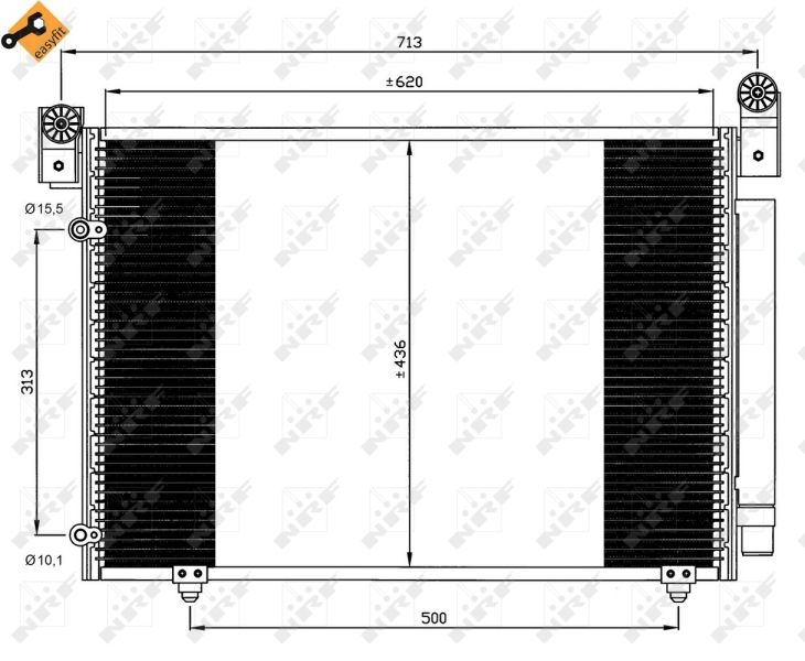 Kondensator, Klimaanlage NRF 35612