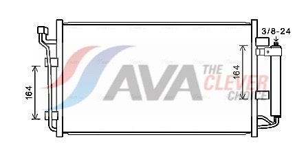 Kondensator, Klimaanlage AVA QUALITY COOLING DN5387D