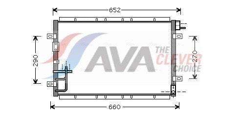 Kondensator, Klimaanlage AVA QUALITY COOLING KA5030