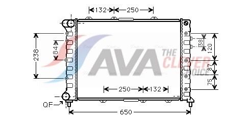 Kühler, Motorkühlung AVA QUALITY COOLING ALA2038