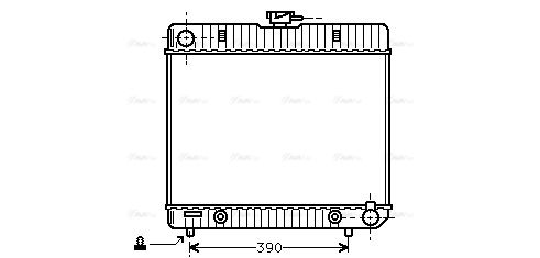 Kühler, Motorkühlung AVA QUALITY COOLING ms2063