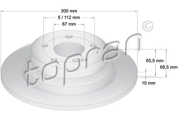 Bremsscheibe TOPRAN 401 054