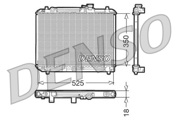 Kühler, Motorkühlung DENSO DRM47001