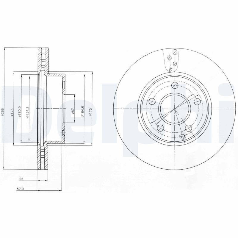 Bremsscheibe DELPHI BG4227C