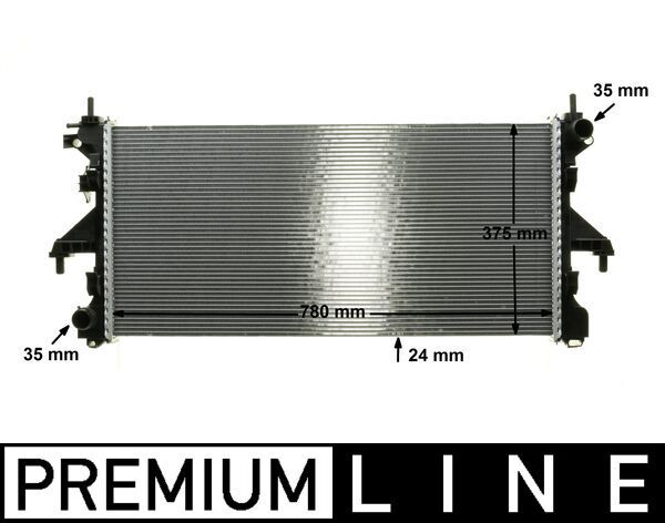 Kühler, Motorkühlung MAHLE CR1068000P