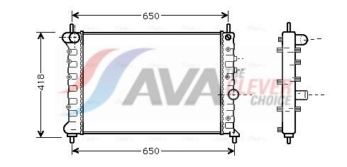 Kühler, Motorkühlung AVA QUALITY COOLING LCA2078