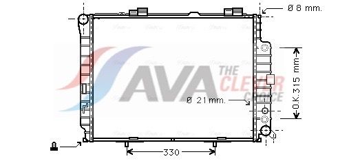 Kühler, Motorkühlung AVA QUALITY COOLING MSA2228