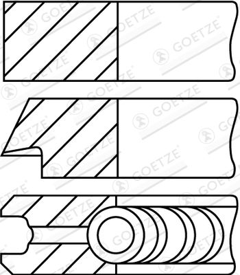 Kolbenringsatz Goetze Engine 08-442900-30