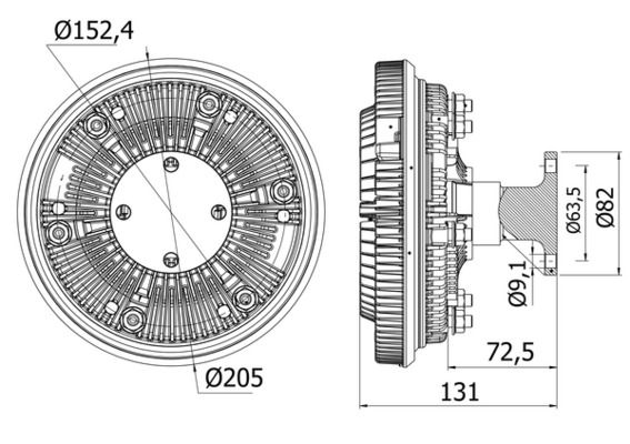 Kupplung, Kühlerlüfter MAHLE CFC37000S